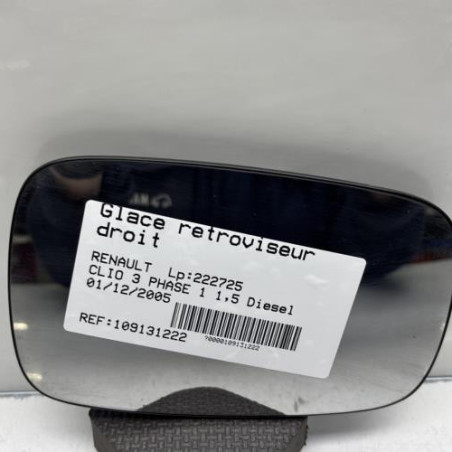 Glace retroviseur droit RENAULT CLIO 3 Photo n°1