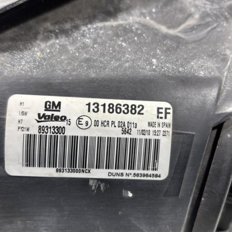 Optique avant principal droit (feux)(phare) OPEL CORSA D Photo n°6