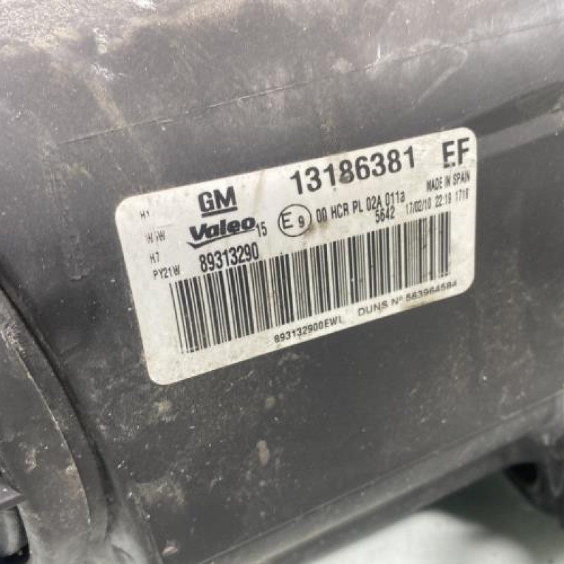 Optique avant principal gauche (feux)(phare) OPEL CORSA D Photo n°3