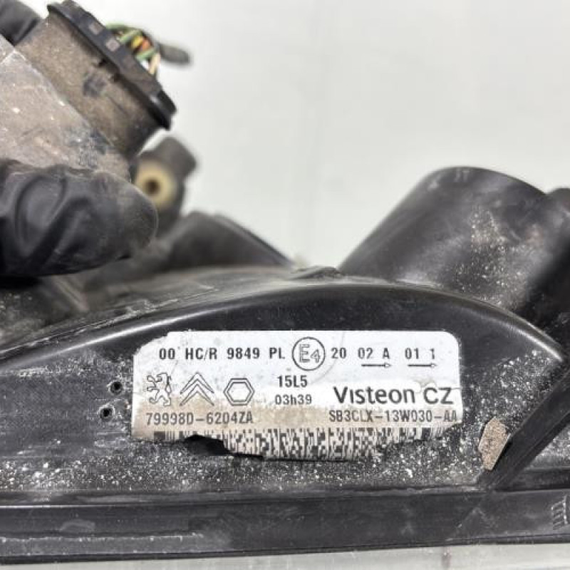 Optique avant principal gauche (feux)(phare) PEUGEOT PARTNER 1 Photo n°5