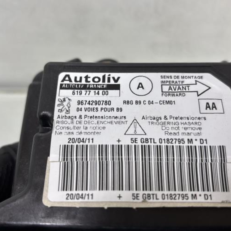 Boitier air bag PEUGEOT PARTNER 2 Photo n°3