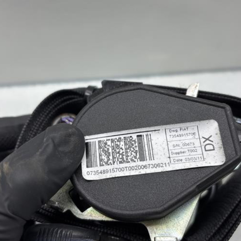 Pretensionneur de ceinture avant droit FIAT QUBO Photo n°3