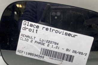 Glace retroviseur droit RENAULT CLIO 2 Photo n°1
