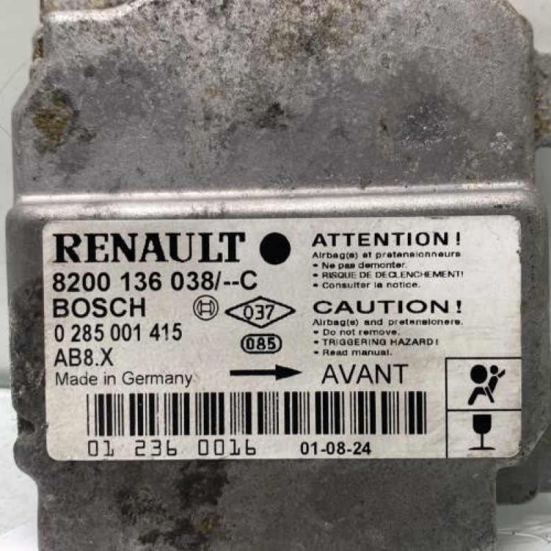 Boitier air bag RENAULT CLIO 2 Photo n°3