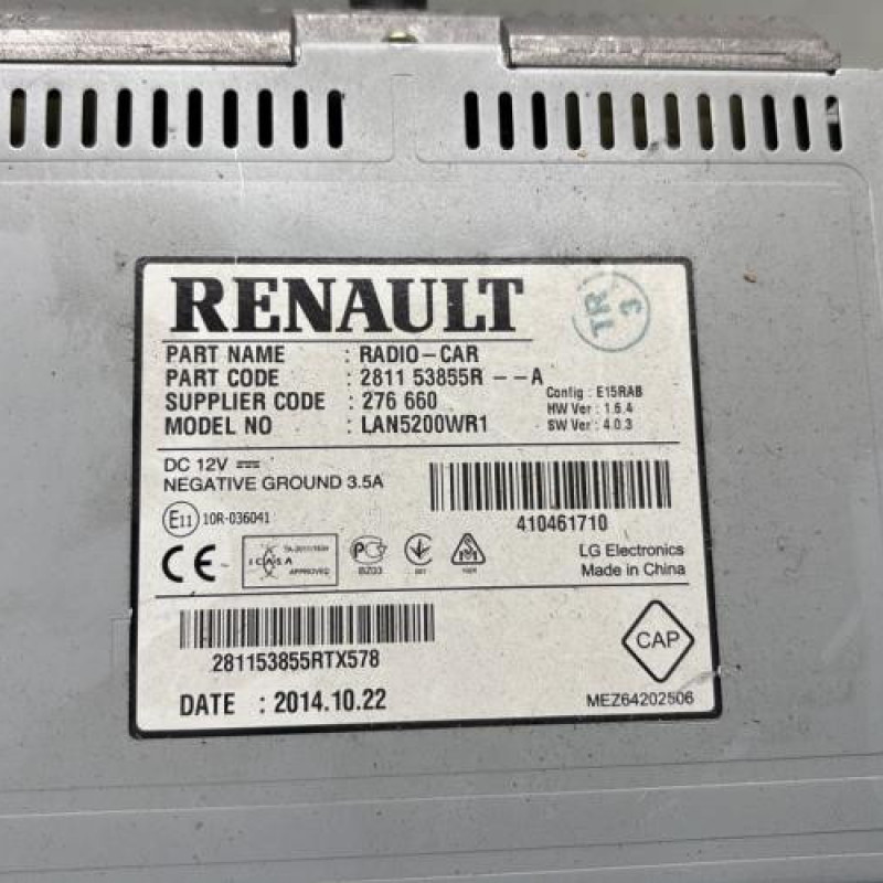 Autoradio d'origine DACIA LOGAN MCV 2 Photo n°3