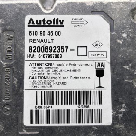 Boitier air bag RENAULT GRAND SCENIC 2