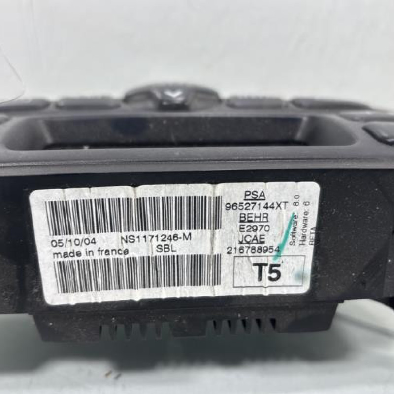 Commande chauffage PEUGEOT 307 Photo n°5