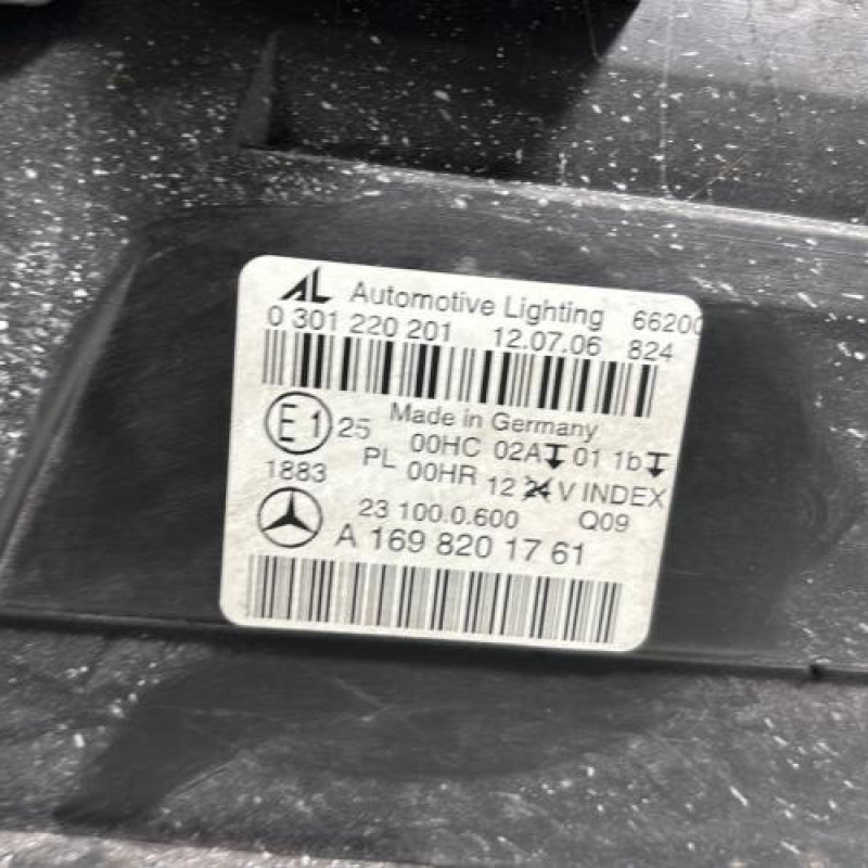 Optique avant principal gauche (feux)(phare) MERCEDES CLASSE B 245 Photo n°6