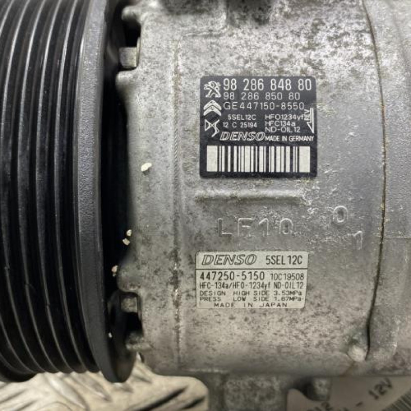 Compresseur clim PEUGEOT 2008 2 Photo n°2