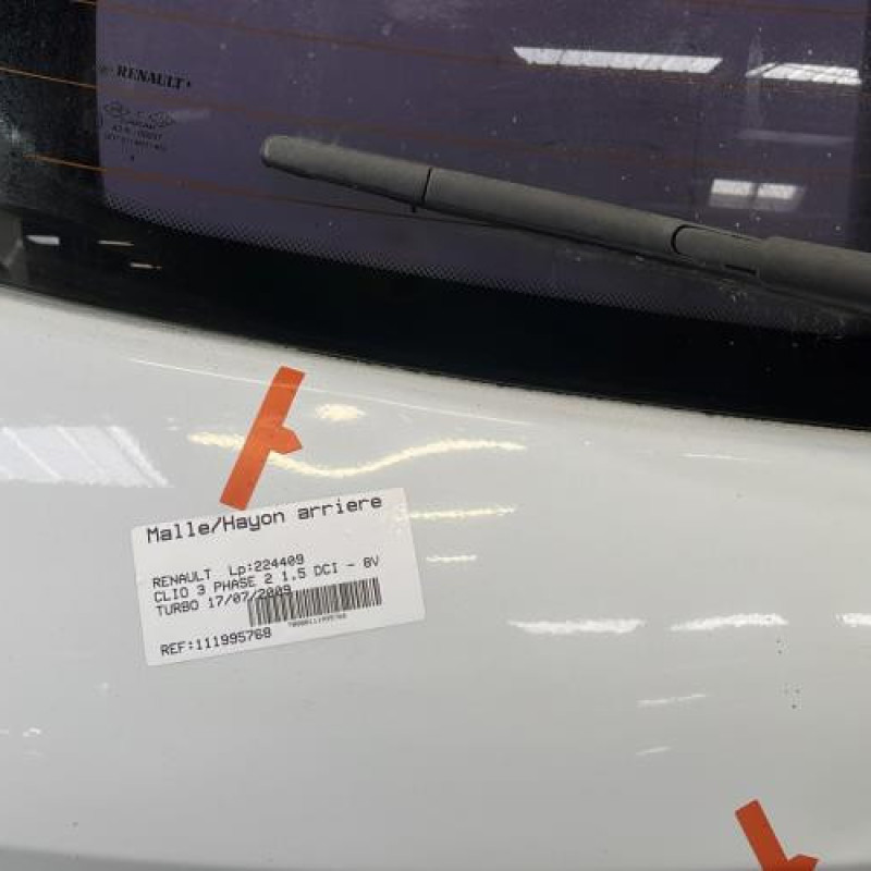 Malle/Hayon arriere RENAULT CLIO 3 Photo n°3