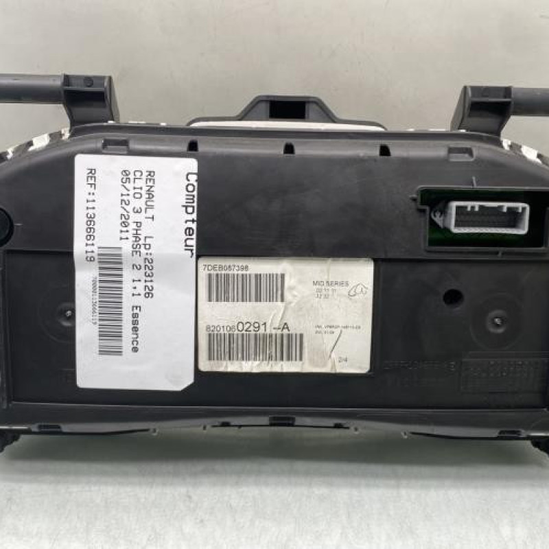 Compteur RENAULT CLIO 3 Photo n°2