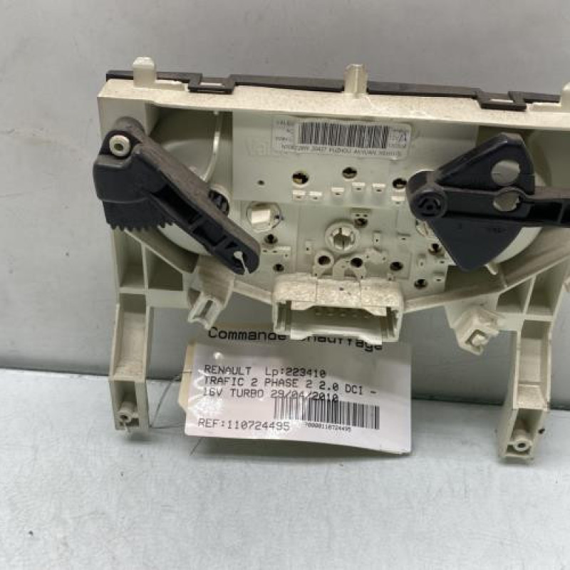 Commande chauffage RENAULT TRAFIC 2 Photo n°2