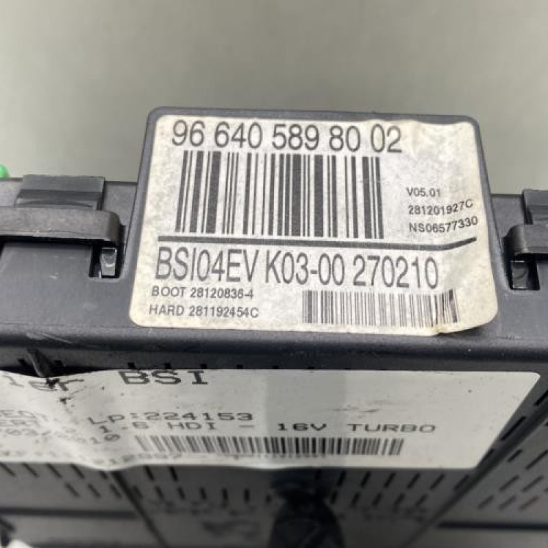 Boitier BSI PEUGEOT EXPERT 2 Photo n°7