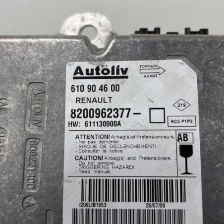 Boitier air bag RENAULT SCENIC 2