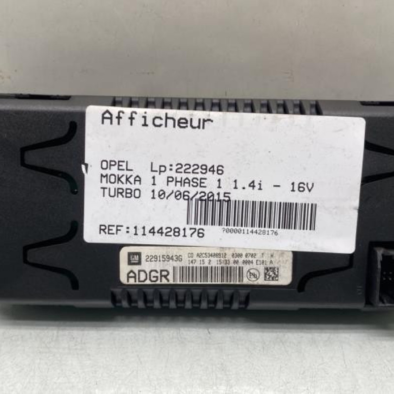 Afficheur OPEL MOKKA 1 Photo n°2