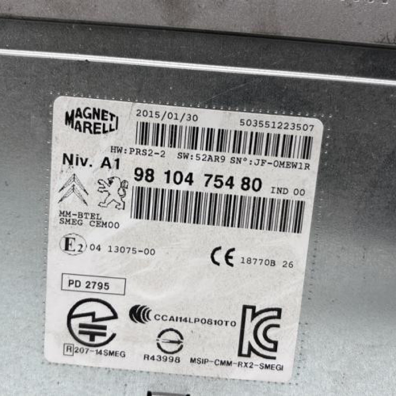 Autoradio d'origine PEUGEOT 308 2 Photo n°2