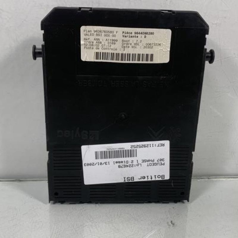 Boitier BSI PEUGEOT 307 Photo n°3