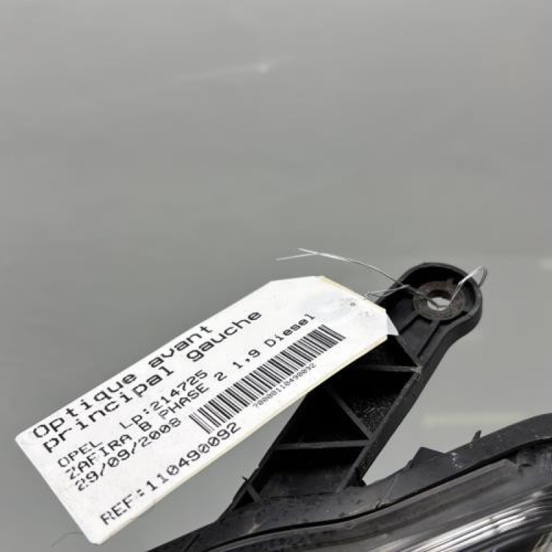 Optique avant principal gauche (feux)(phare) OPEL ZAFIRA B Photo n°3