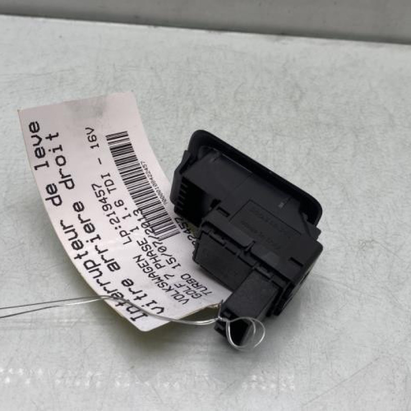 Interrupteur de leve vitre arriere droit VOLKSWAGEN GOLF 7 Photo n°2