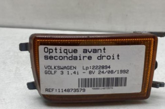 Optique avant secondaire droit (feux)(clignotant) VOLKSWAGEN GOLF 3 Photo n°1