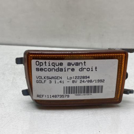 Optique avant secondaire droit (feux)(clignotant) VOLKSWAGEN GOLF 3 Photo n°1