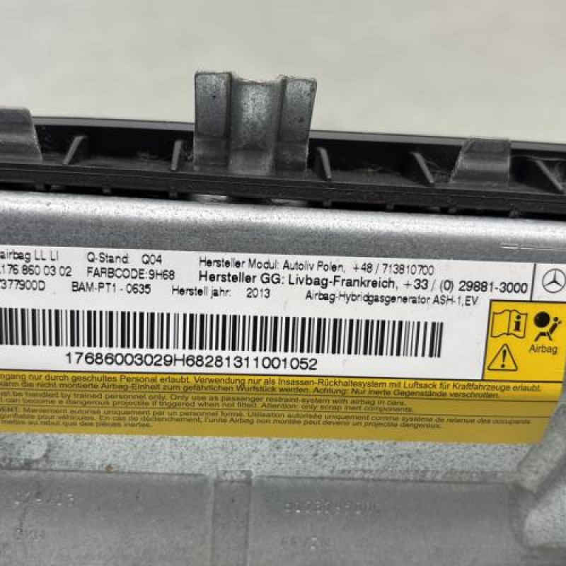 Air bag genoux MERCEDES CLASSE A 176 Photo n°3