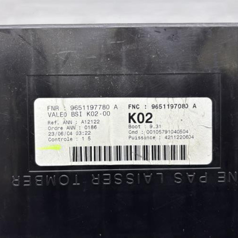 Boitier BSI PEUGEOT 307 Photo n°3