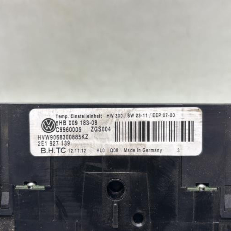Commande chauffage VOLKSWAGEN CRAFTER 1 Photo n°1