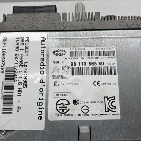 Autoradio d'origine PEUGEOT 208 1