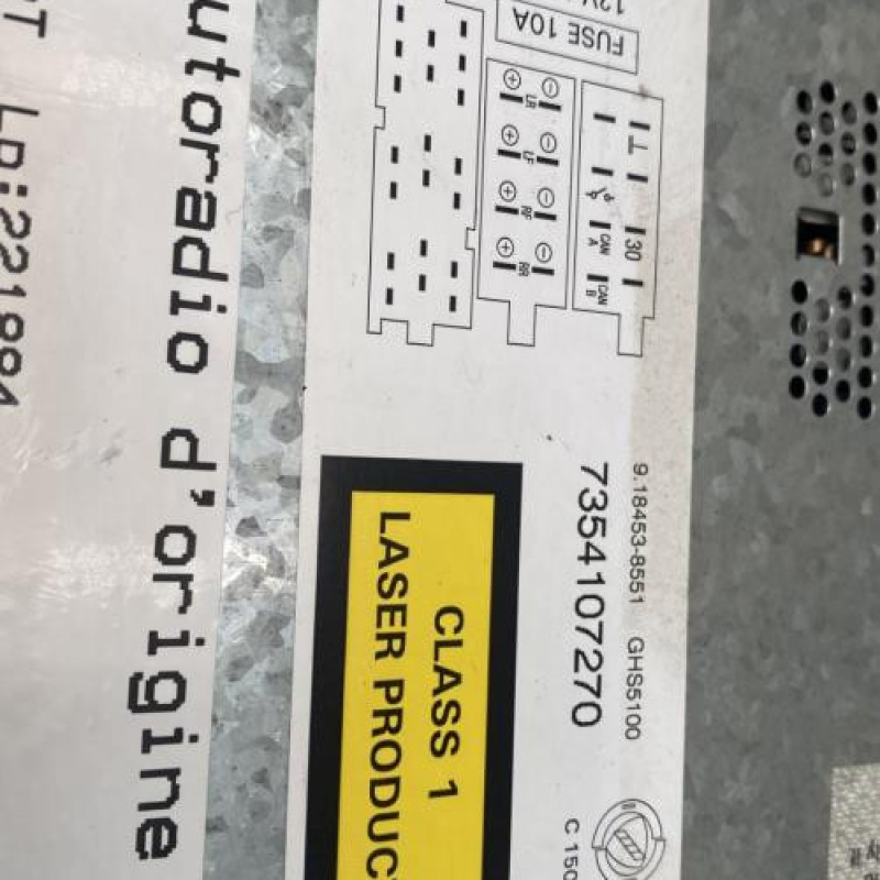 Autoradio d'origine FIAT GRANDE PUNTO Photo n°2