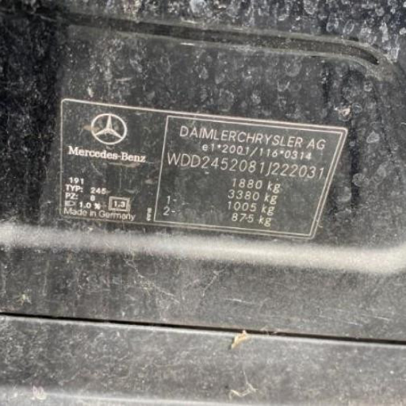 Cardan gauche (transmission) MERCEDES CLASSE B 245 Photo n°20