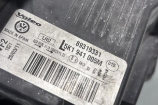 Optique avant principal gauche (feux)(phare) VOLKSWAGEN GOLF 6