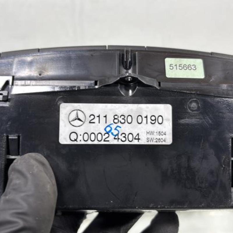 Commande chauffage MERCEDES CLASSE E 211 Photo n°3