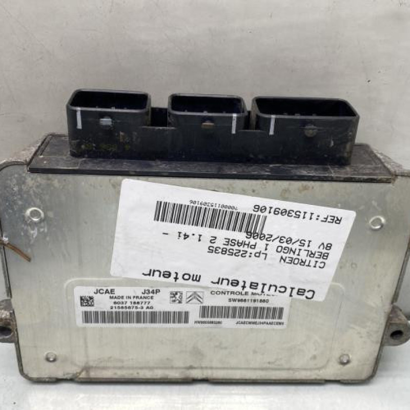 Calculateur moteur CITROEN BERLINGO 1 Photo n°3