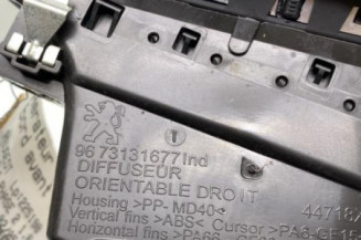Aerateur tableau de bord avant droit PEUGEOT 2008 1