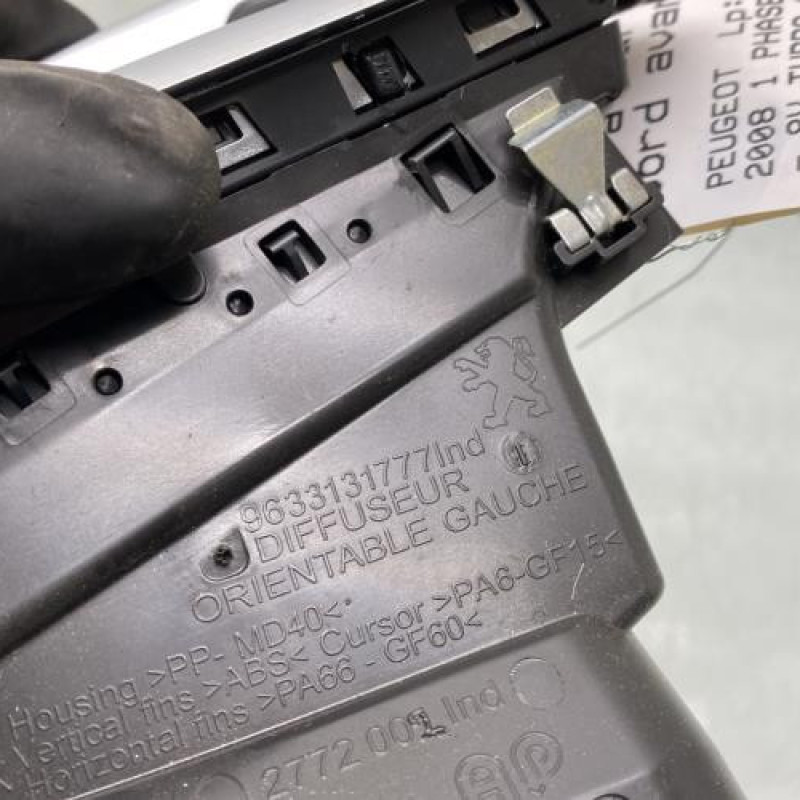 Aerateur tableau de bord avant gauche PEUGEOT 2008 1 Photo n°4