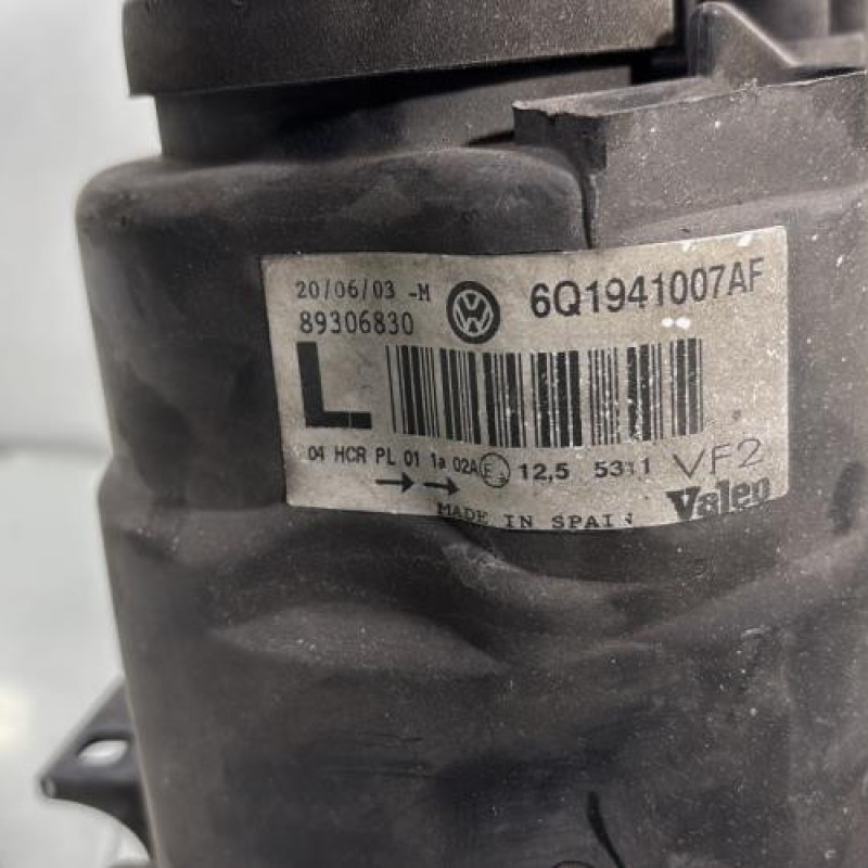 Optique avant principal gauche (feux)(phare) VOLKSWAGEN POLO 4 Photo n°6