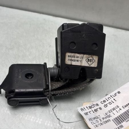 Attache ceinture arriere droit RENAULT CLIO 2