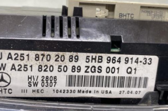 Commande chauffage MERCEDES CLASSE R 251