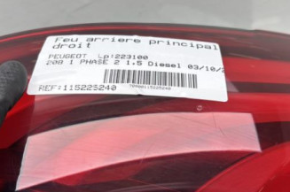 Feu arriere principal droit (feux) PEUGEOT 208 1