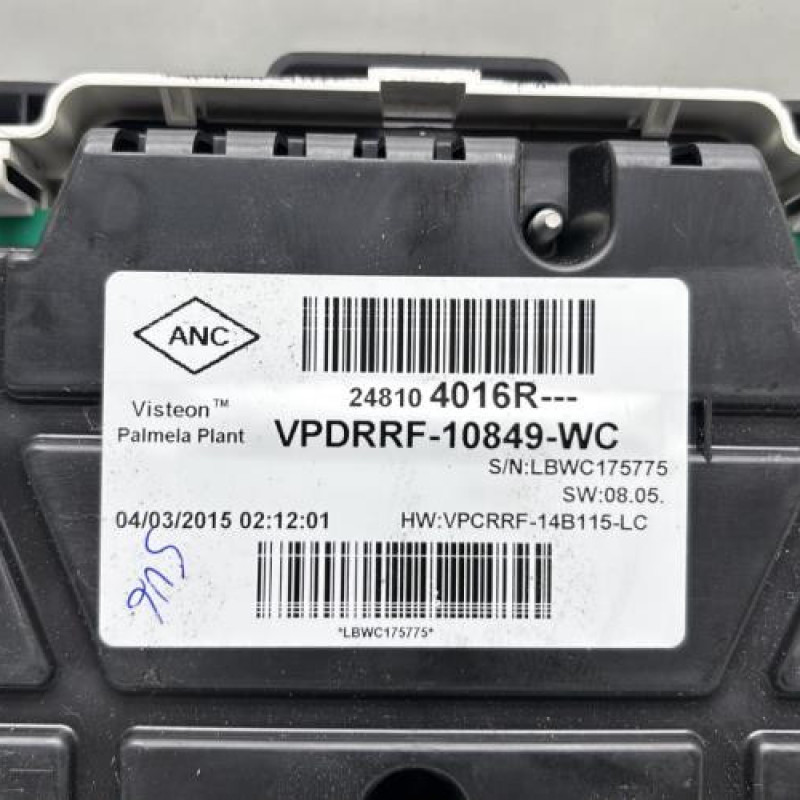 Compteur RENAULT CAPTUR 1 Photo n°3