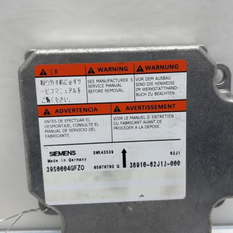 Boitier air bag SUZUKI SWIFT 3 Photo n°2