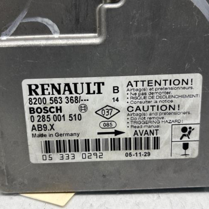 Boitier air bag RENAULT CLIO 3 Photo n°2