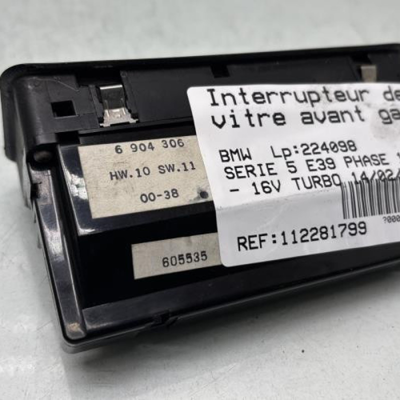 Interrupteur de leve vitre avant gauche BMW SERIE 5 E39 Photo n°4