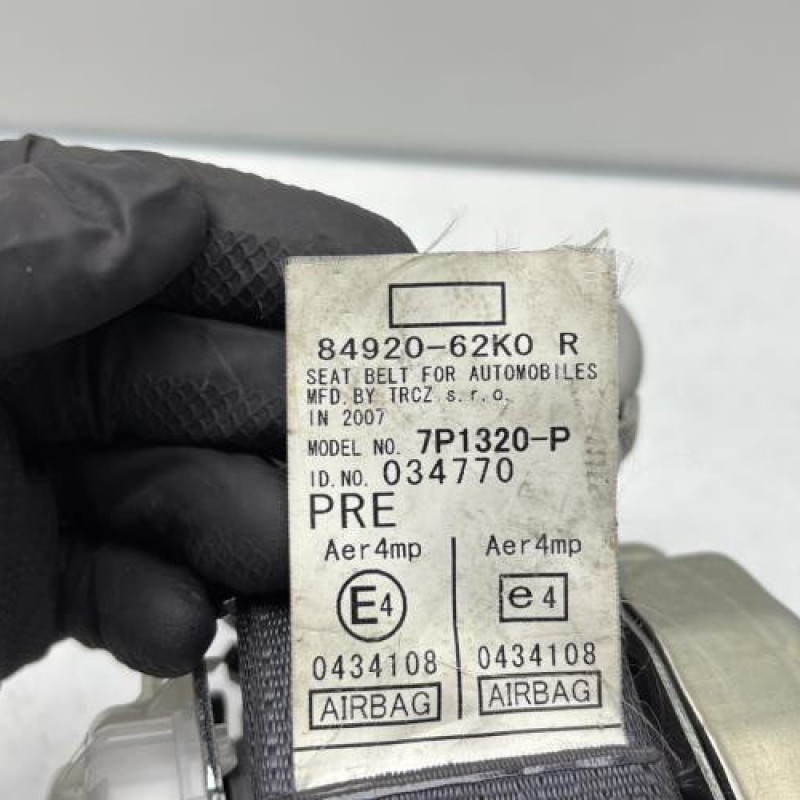 Pretensionneur de ceinture avant droit SUZUKI SWIFT 3 Photo n°4