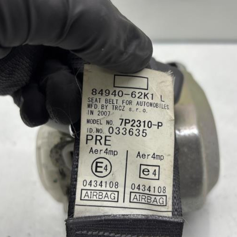 Pretensionneur de ceinture avant gauche SUZUKI SWIFT 3 Photo n°4