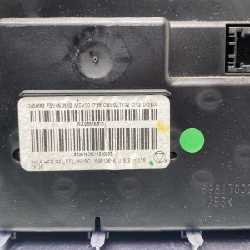 Commande chauffage MINI MINI 2 R55 Photo n°4