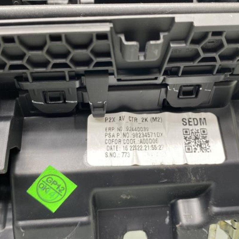 Aerateur tableau de bord PEUGEOT 208 2 Photo n°3