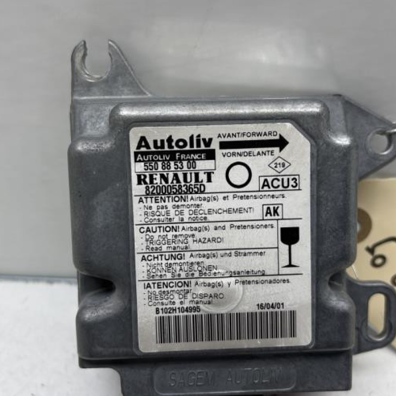 Boitier air bag RENAULT TWINGO 1 Photo n°2