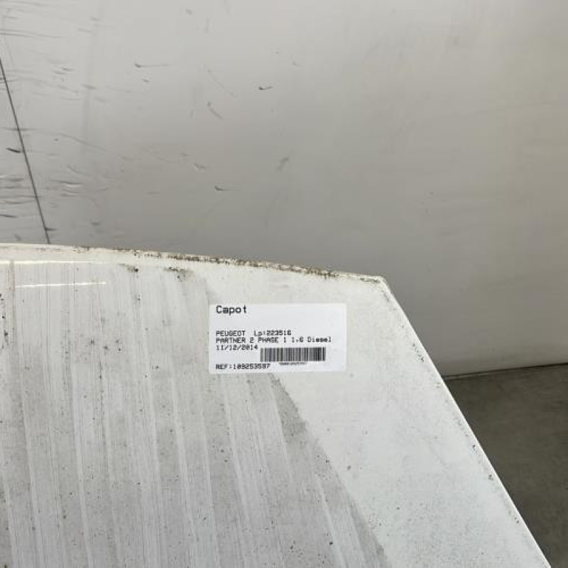 Capot PEUGEOT PARTNER 2 Photo n°3